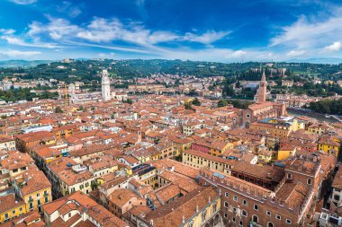Verona, İtalya 'nın hava manzarası