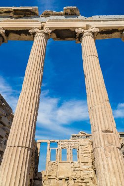 Erekhtheion tapınak kalıntıları Akropolis üzerindeki