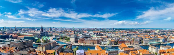 Panoramautsikt över Köpenhamn i Danmark — Stockfoto