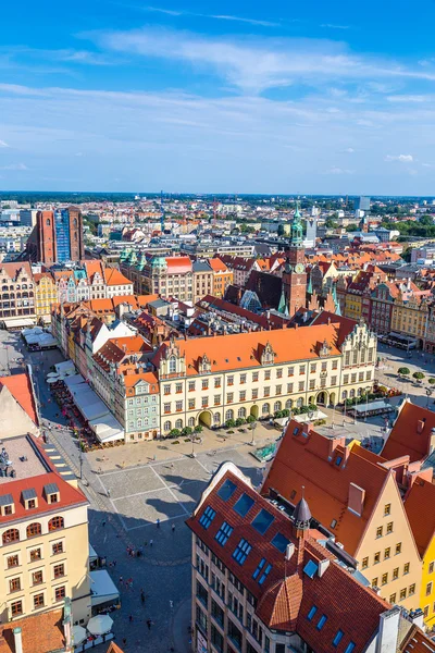 Marknadstorget i Wroclaw — Stockfoto