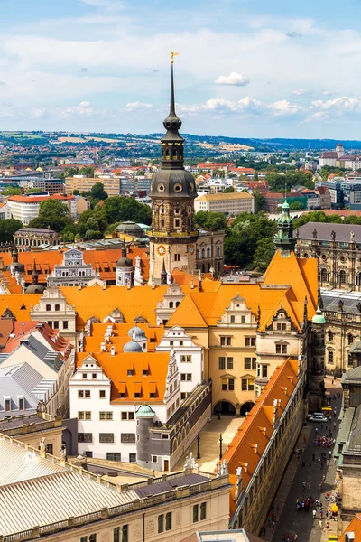 Dresden 'in panoramik görünümü — Stok fotoğraf