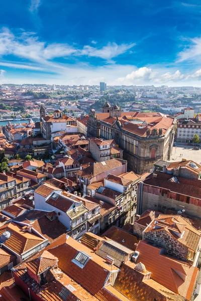 Letecký pohled na Porto v Portugalsku — Stock fotografie