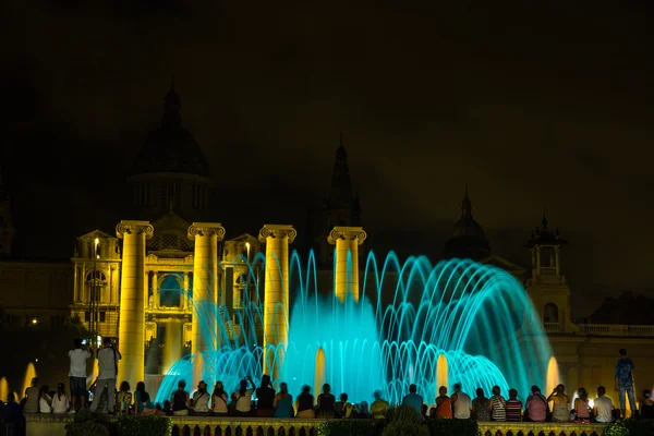 Magic Fountain light show in Barcelona — Stock Photo, Image