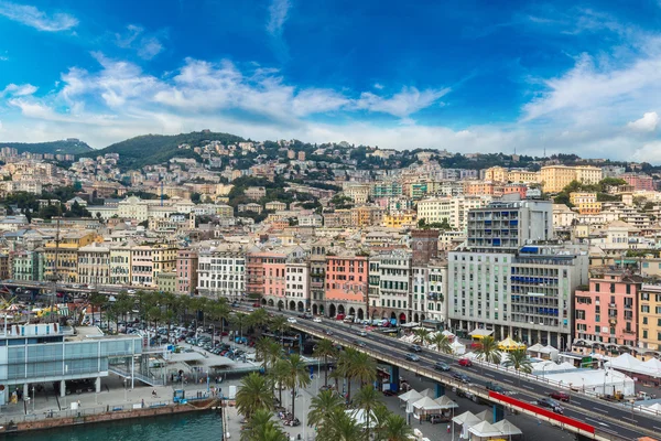 Hafen von Genua in Italien — Stockfoto