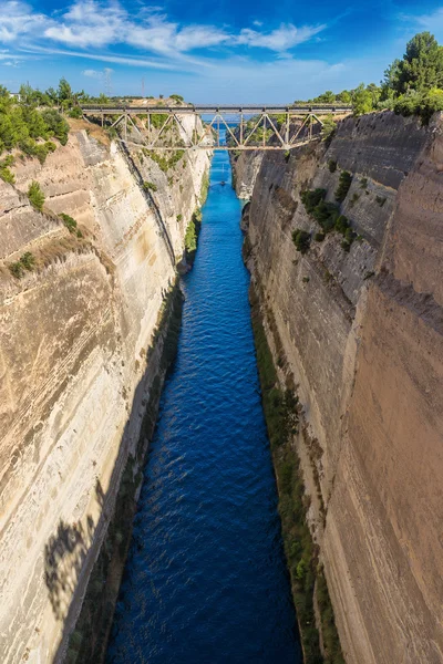 Kanal von Korinth in Griechenland — Stockfoto
