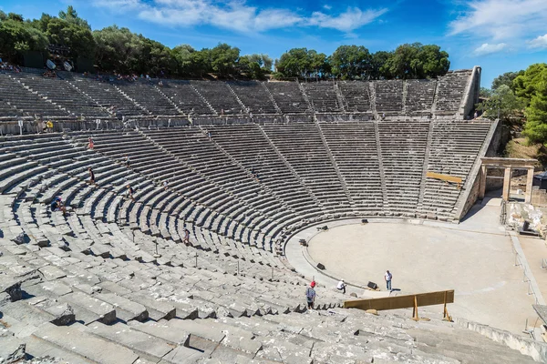 Anfiteatro Epidauro in Grecia — Foto Stock