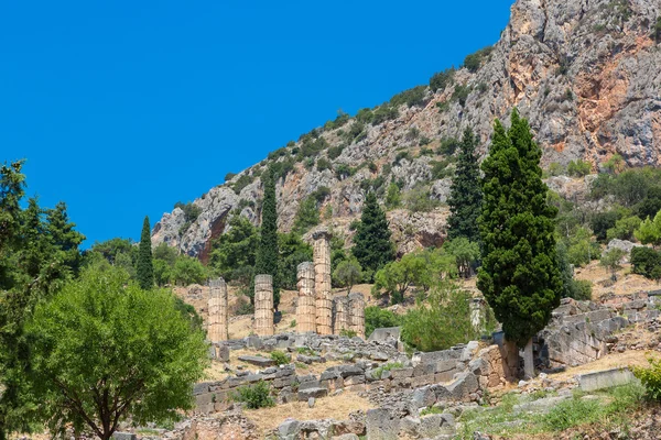 Antiguas ruinas en Delfos — Foto de Stock