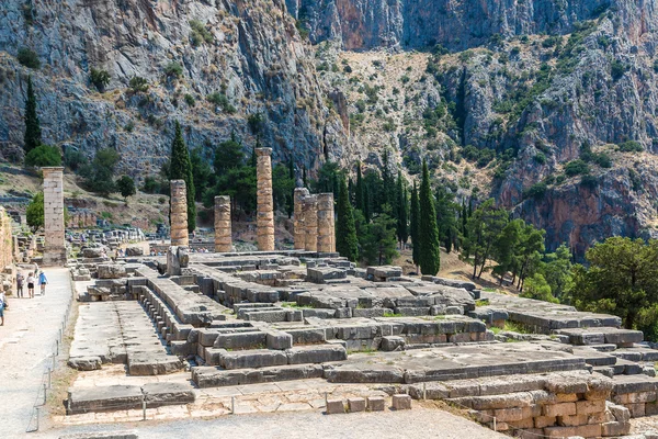 O Templo de Apolo em Delphi — Fotografia de Stock