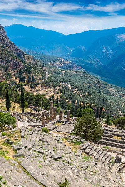 Antika teatern i Delphi — Stockfoto