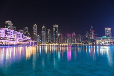 Dubai downtown, gece 