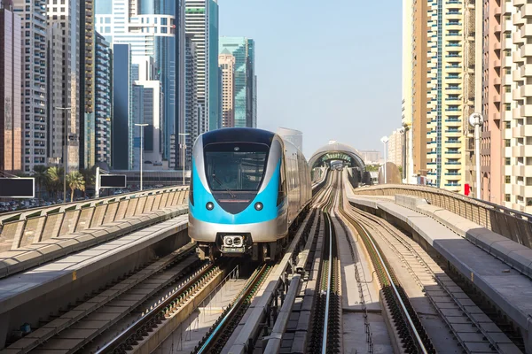 Dubai metro jernbane - Stock-foto