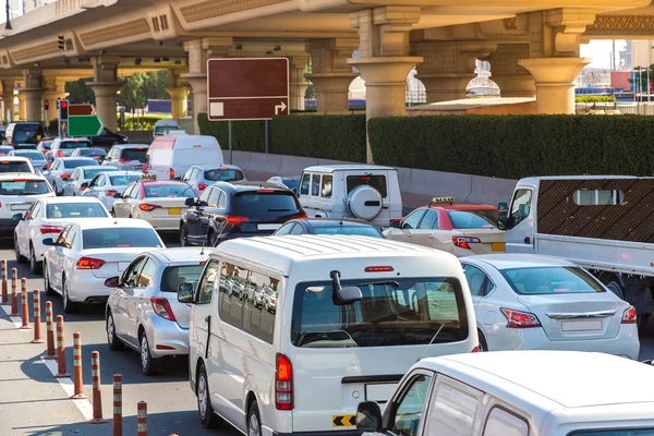 Atasco de tráfico en Dubai —  Fotos de Stock