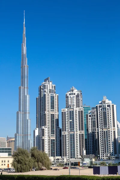 Skyscrapers in Dubai at day — Stock Photo, Image