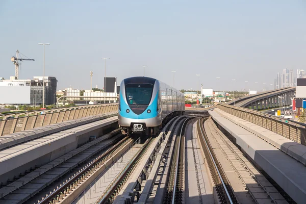 迪拜地铁铁路 — 图库照片