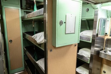 NEW YORK CITY, ABD - 29 Mart 2020: Denizaltı USS Growler New York City Intrepid Sea, Air & Space Museum Complex, New York, ABD.