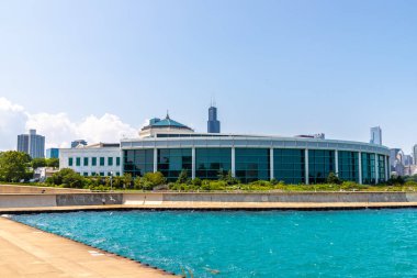 Chicago, Illinois, ABD - 29 Mart 2020: Shedd Akvaryum Binası