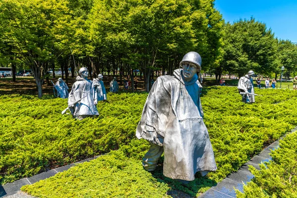 Washington Estados Unidos Marzo 2020 Memorial Los Veteranos Guerra Corea — Foto de Stock