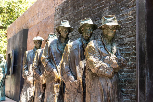 WASHINGTON DC, ABD - 29 Mart 2020: Franklin Delano Roosevelt Memorial, Washington DC, ABD