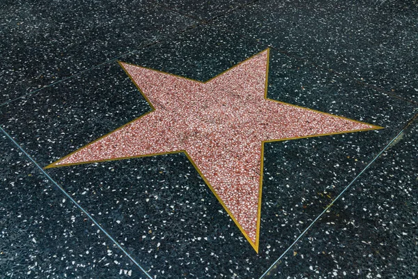 Los Angeles Hollywood Eua Março 2020 Estrela Vazia Única Calçada — Fotografia de Stock