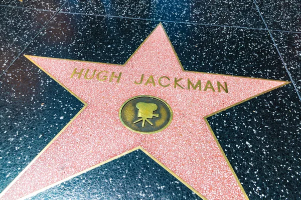 Los Angeles Hollywood Usa März 2020 Hugh Jackman Stern Auf — Stockfoto