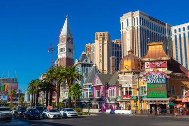 LAS VEGAS, ABD - 29 Mart 2020: Las Vegas, Nevada, ABD 'deki Venedik Otel ve Kumarhanesi