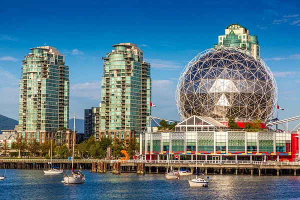 Vancouver Canada April 2020 Science World Telus World Science Sunny — 图库照片