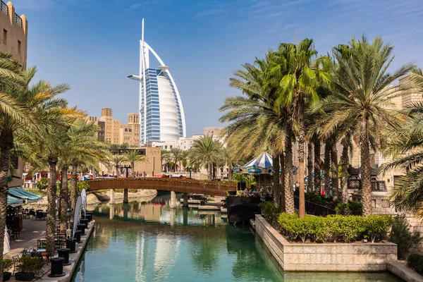 Dubai United Arab Emirates Januari 2020 Bekijk Burj Arab Hotel — Stockfoto