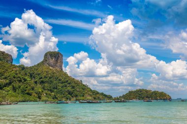 Krabi, Ao Nang, Tayland 'daki Tropik Railay Sahili