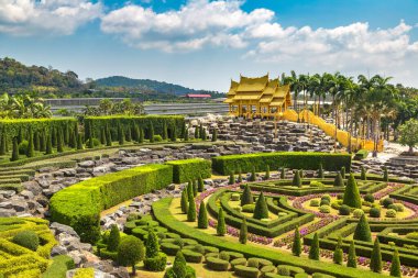 Nong Nooch Tropik Botanik Bahçesi, Pattaya, Tayland güneşli bir günde