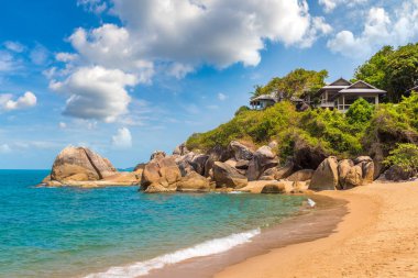 Samui adasındaki Coral Cove Sahili, Tayland