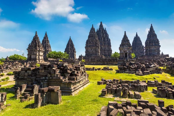 Prambanánský Chrám Blízkosti Města Yogyakarta Střední Jáva Indonésie — Stock fotografie