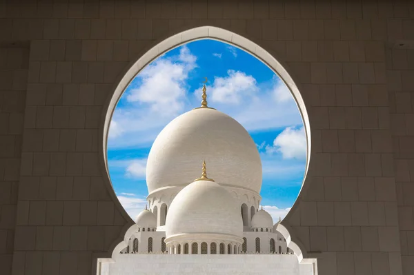 Sheikh Zayed Grand Mosque Abu Dhabi Summer Day United Arab — Stock Photo, Image