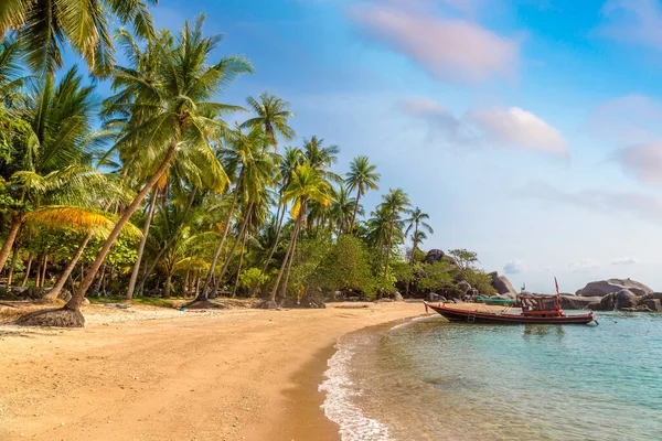 Красивый Тропический Пляж Летний День — стоковое фото