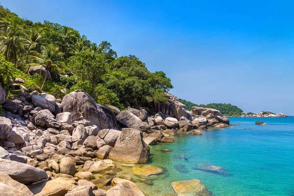 Güzel Hin Wong Sahili Koh Tao Adası Tayland — Stok fotoğraf