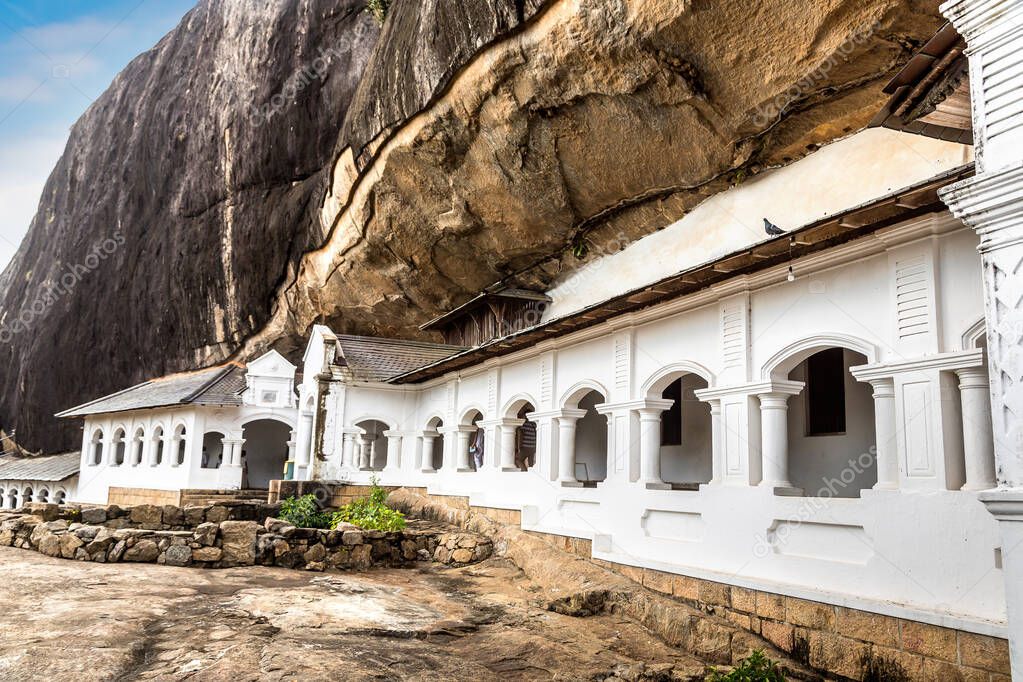 The Dambulla Cave Temple in Dambulla, Sri Lanka