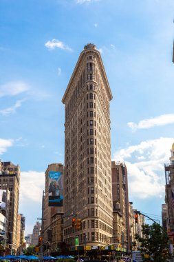 NEW YORK CITY, ABD - 15 Mart 2020: Flatiron Binası New York, ABD