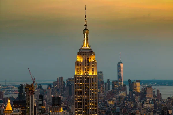 New York City Usa Március 2020 Panorámás Légi Kilátás Manhattan — Stock Fotó