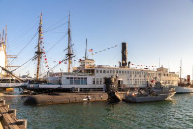 SAN DIEGO, ABD - 29 Mart 2020: San Diego Deniz Müzesi, ABD