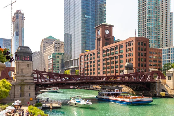 Chicago Estados Unidos Marzo 2020 Edificio Reid Murdoch Río Chicago — Foto de Stock