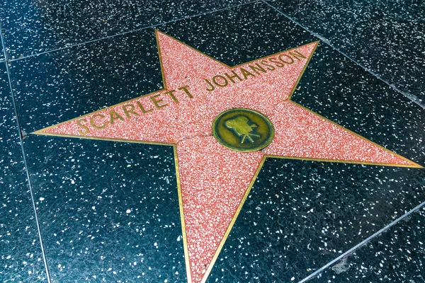 Los Angeles Hollywoood Usa Mars 2020 Scarlett Johansson Stjärna Hollywood — Stockfoto