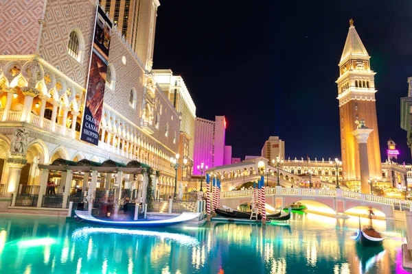 Las Vegas Usa March 2020 Venetian Hotel Casino Night Las — 图库照片