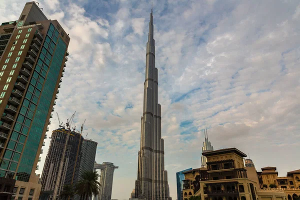 Dubai Uae April 2020 Burj Khalifa Tower Sunset Dubai United — Stock Photo, Image