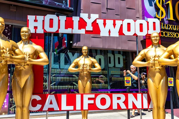 Los Angeles Hollywood Usa März 2020 Oscar Statuen Auf Dem — Stockfoto