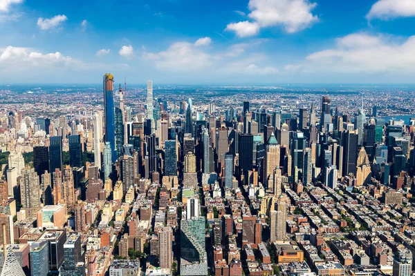 Panoramautsikt Över Manhattan New York City Usa — Stockfoto