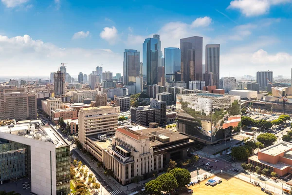 Los Angeles şehir merkezinin panoramik manzarası, Kaliforniya, ABD