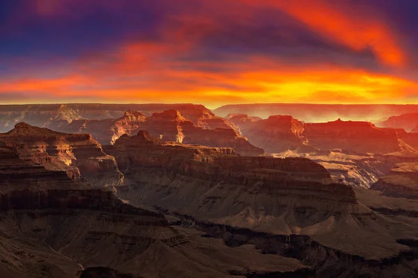 Grand Canyon Nationalpark Bei Sonnenuntergang Arizona Usa — Stockfoto