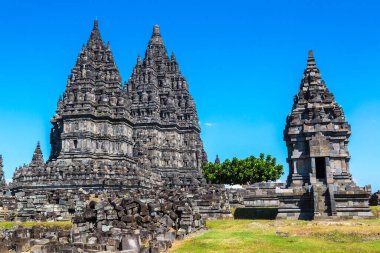 Yogyakarta şehri yakınlarındaki Prambanan tapınağı, Orta Java, Endonezya