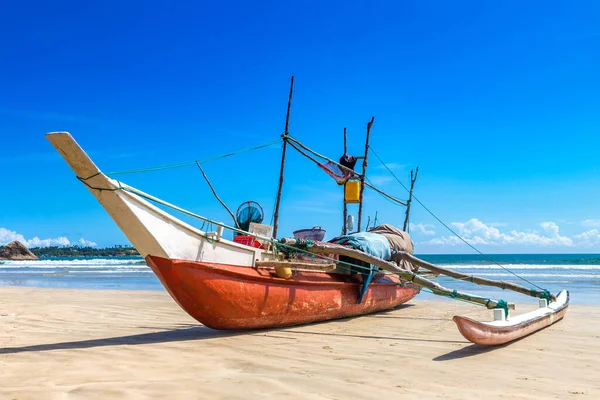 Barco Pesca Sri Lanka Día Verano — Foto de Stock