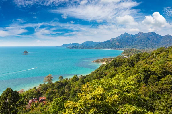 Воздушный Вид Остров Чанг Таиланде Солнечный День — стоковое фото