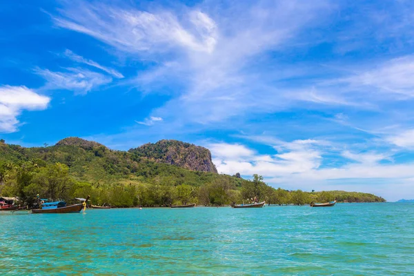 Vista Ilha Koh Mook Dia Ensolarado Tailândia — Fotografia de Stock